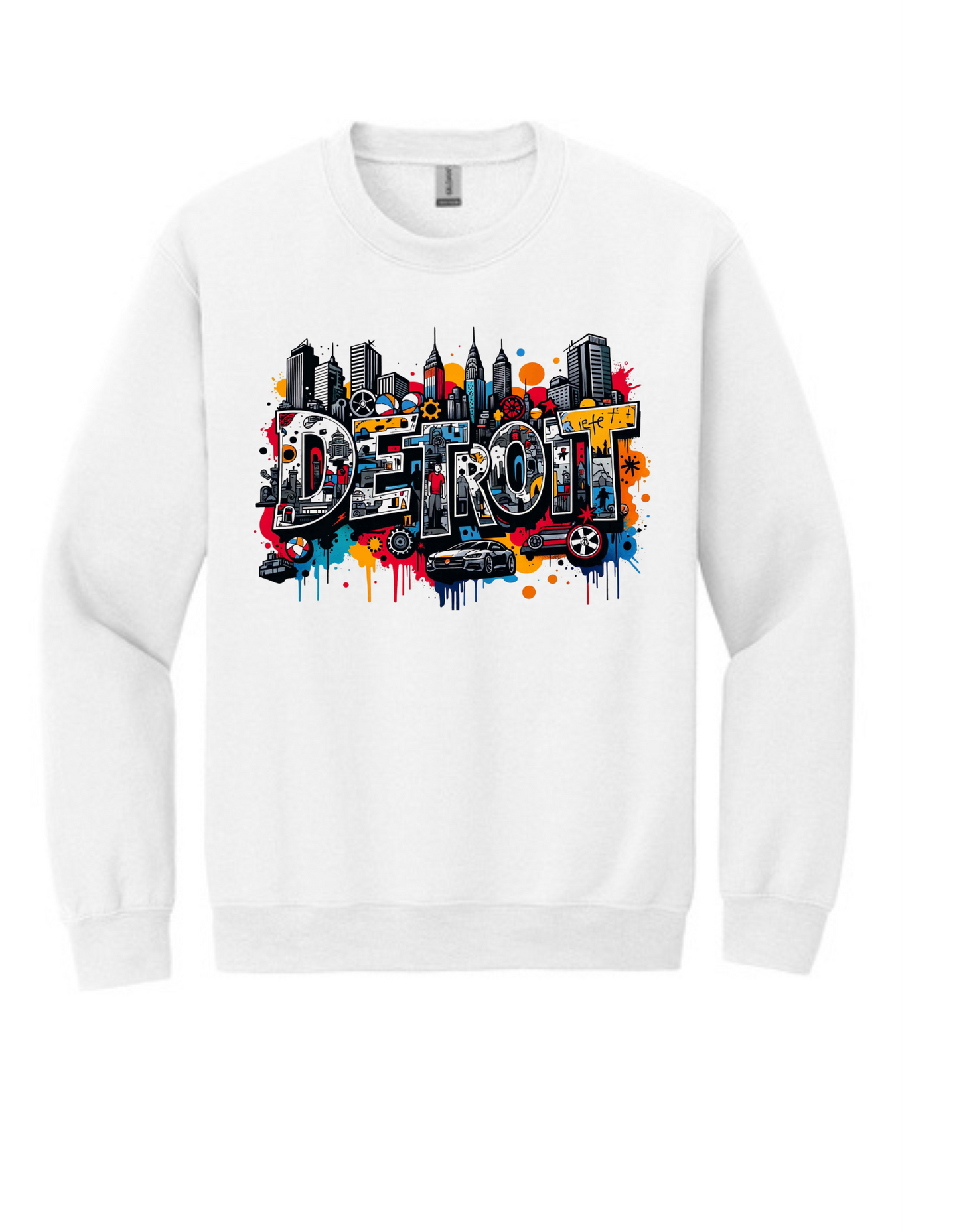 Detroit Skyline Graffiti Collection