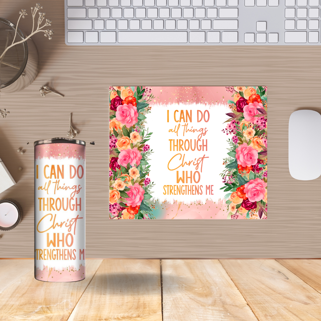 Tumbler & Mousepad Combo - Inspirational Design Set (Copy)