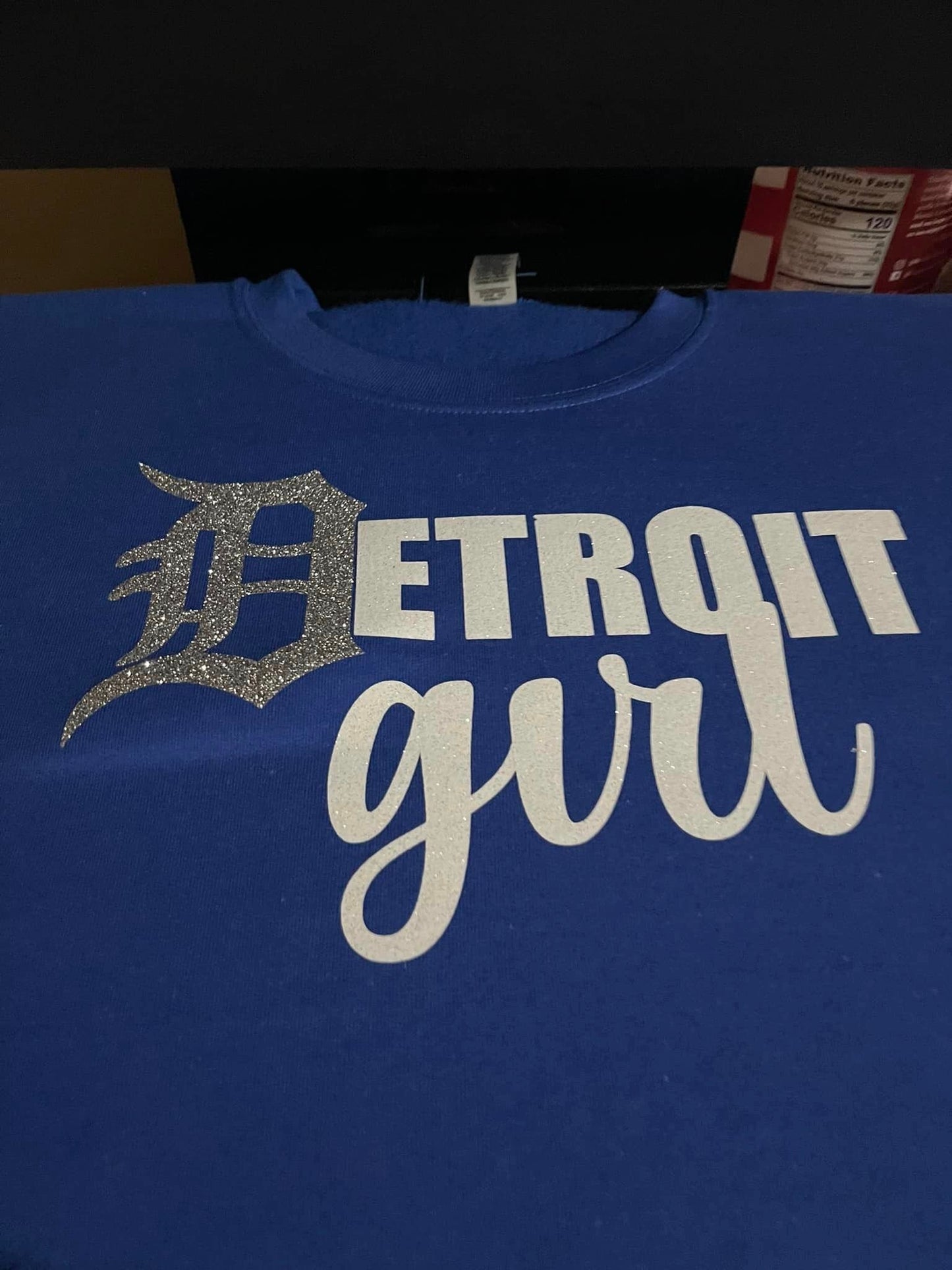 Detroit Pride - Cozy & Stylish Sweater for Detroit Girls-One Pride-Blue-Silver_White