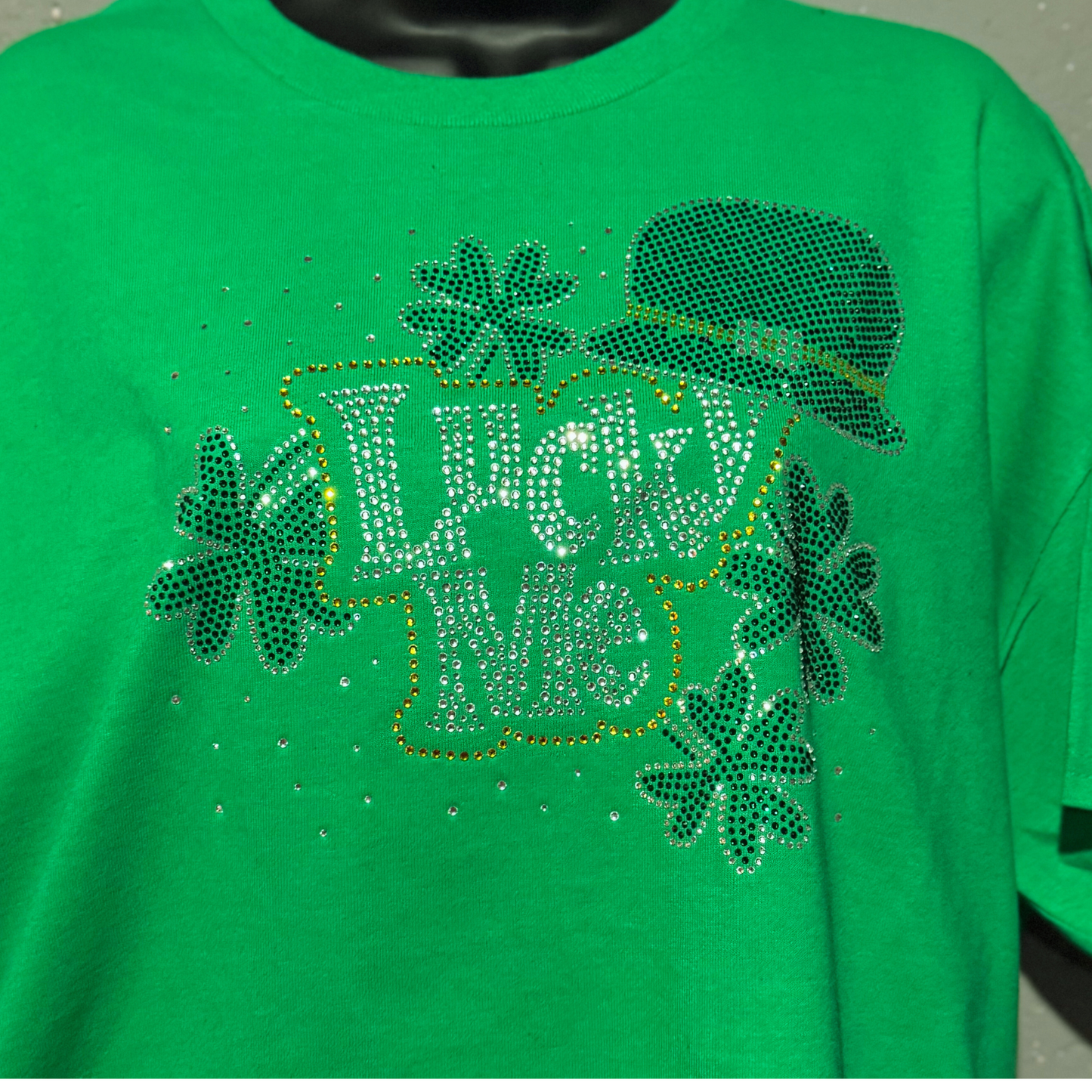 🍀 Lucky Me Rhinestone Tee | St. Patrick’s Day Shirt 🍀