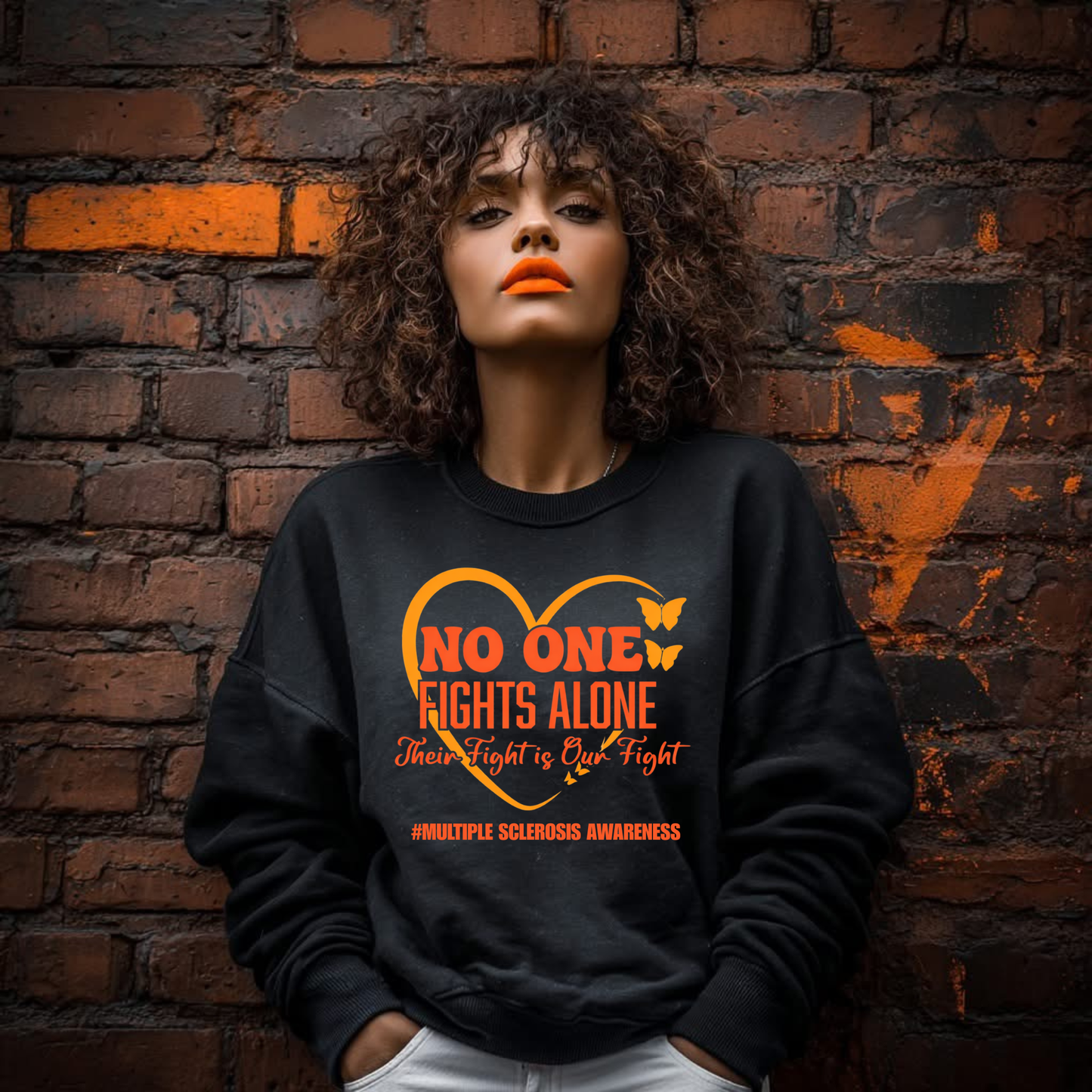 No One Fights Alone | MS Awareness Tee, Sweatshirt & Hoodie