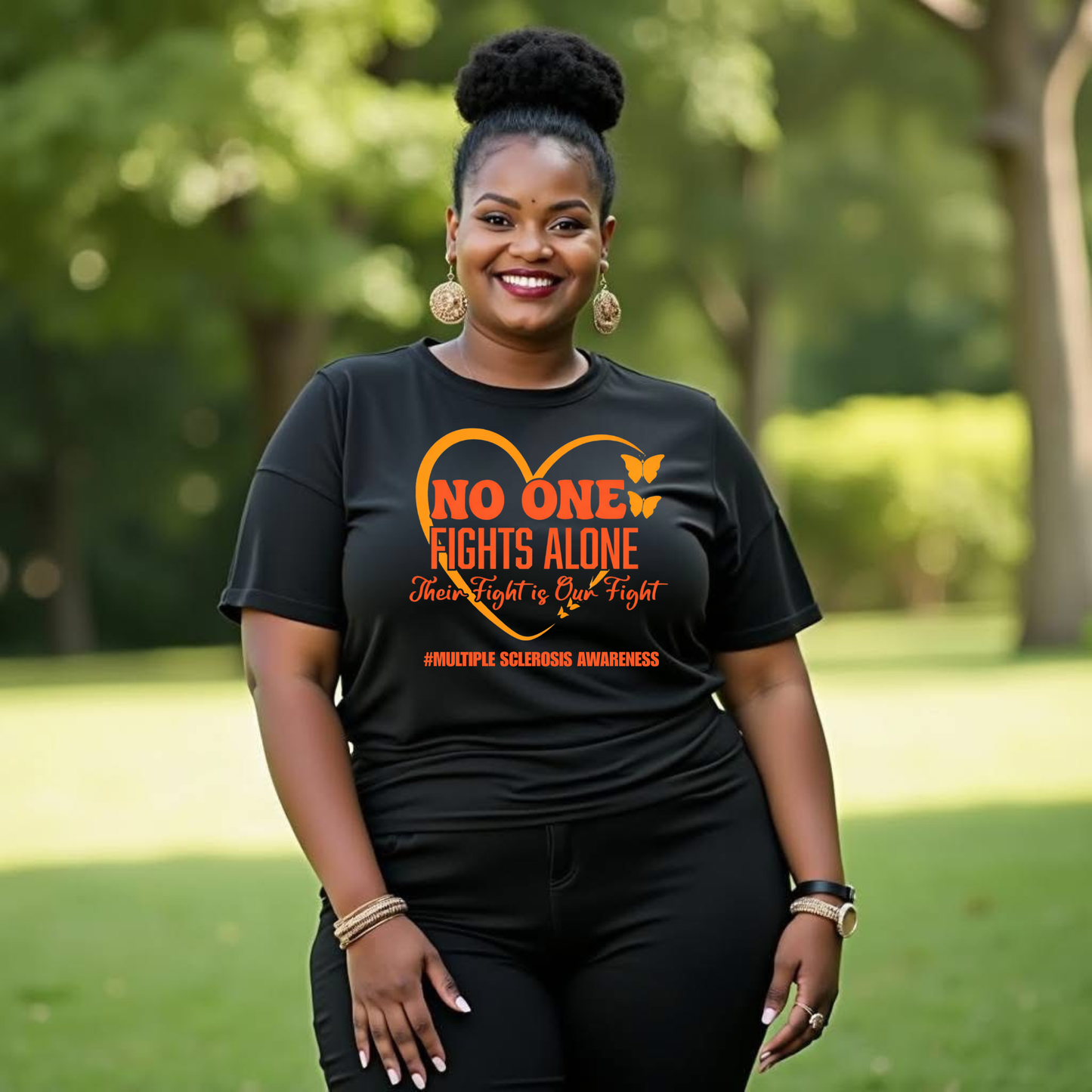 No One Fights Alone | MS Awareness Tee, Sweatshirt & Hoodie