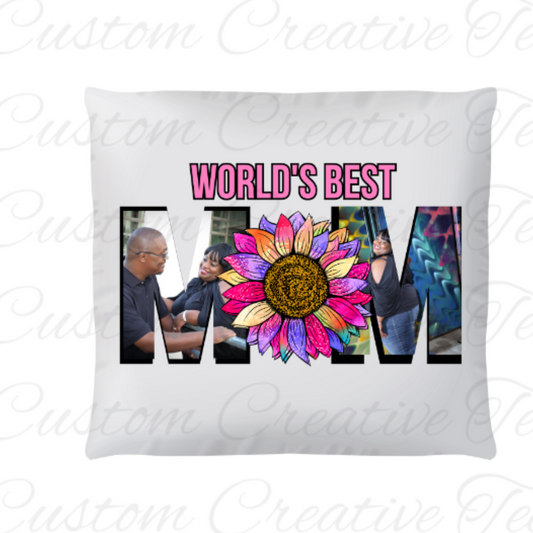 Custom MOM Photo Pillow