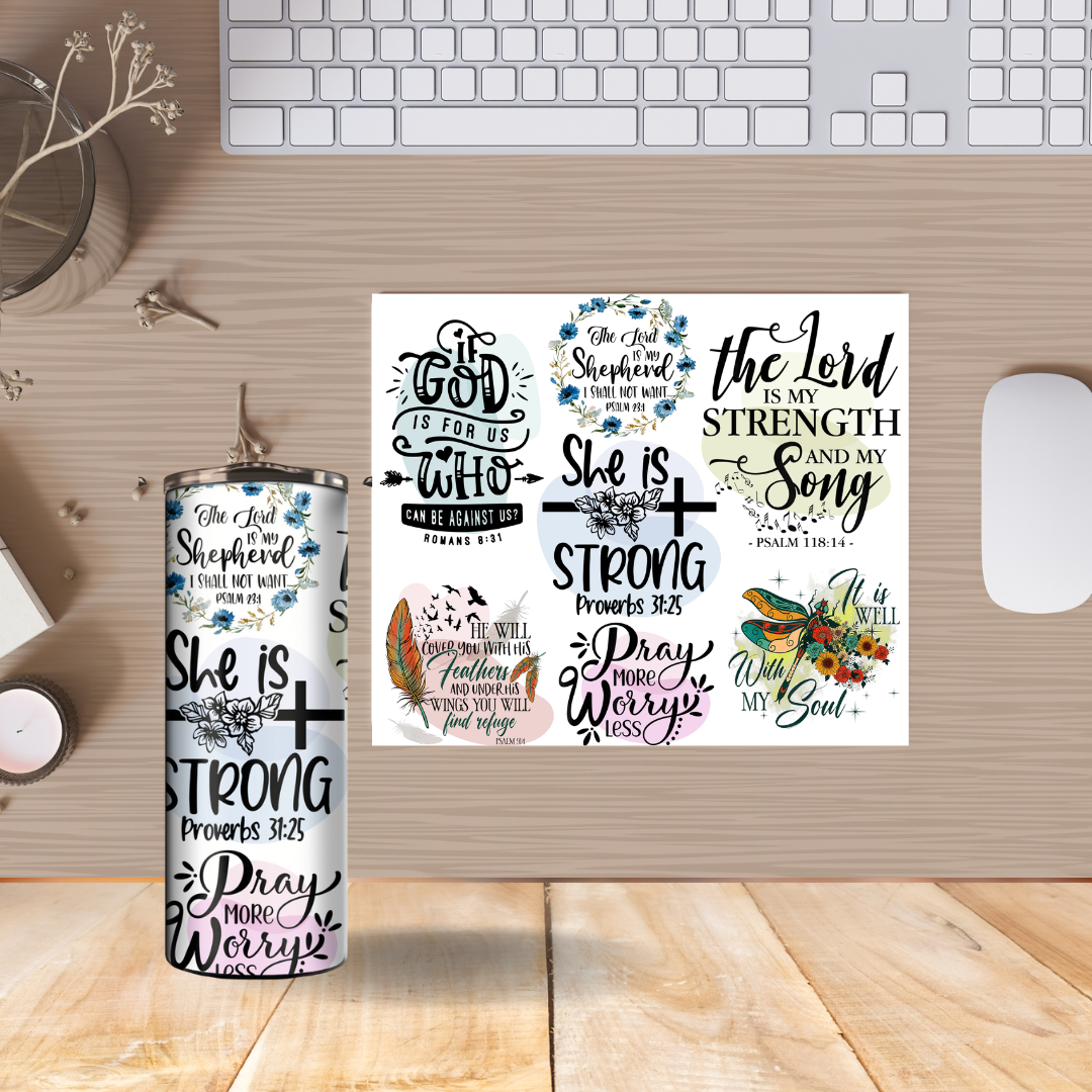 Tumbler & Mousepad Combo - Inspirational Design Set (Copy)