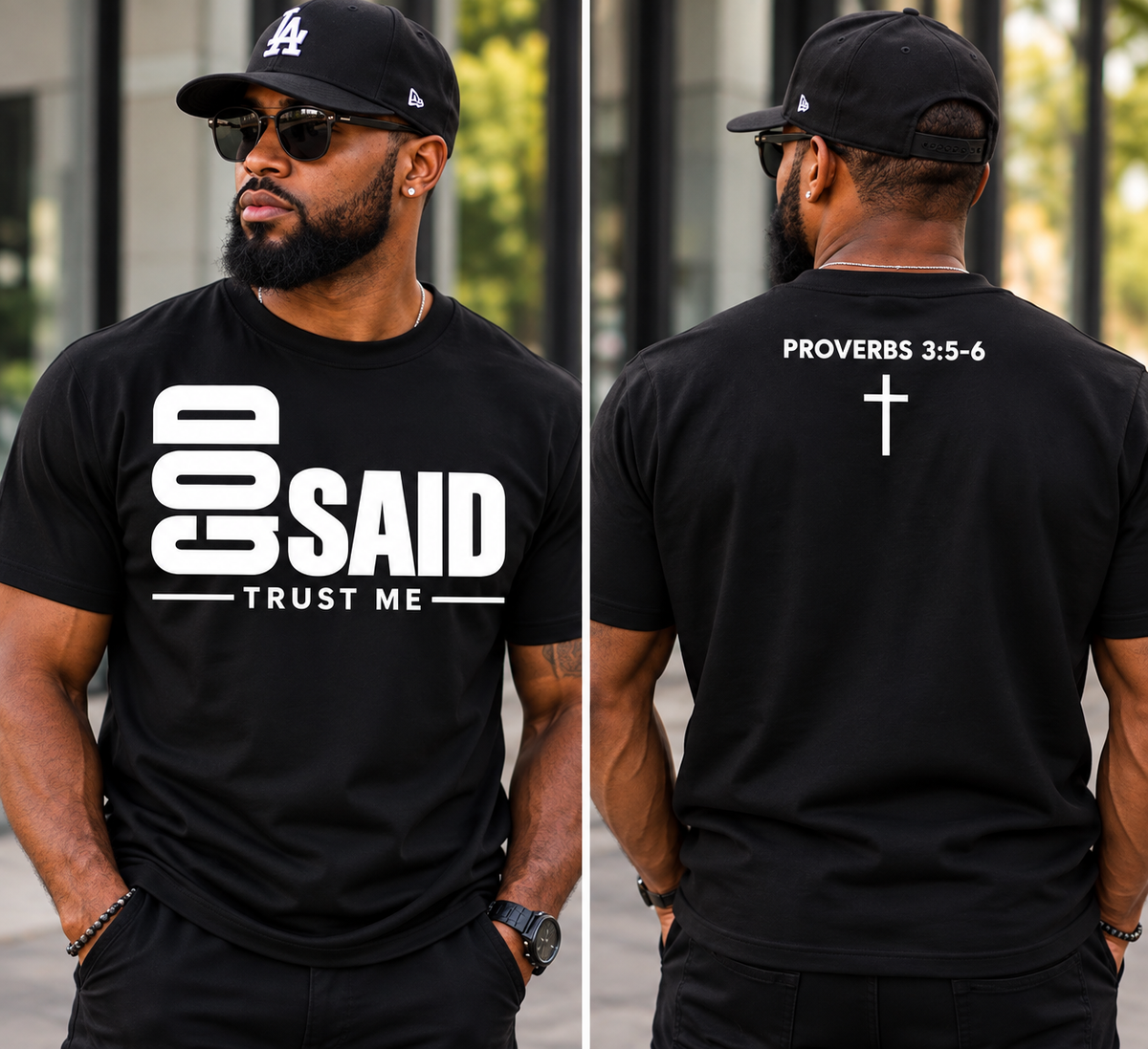God Said Trust Me – Proverbs 3:5-6 Faith Shirt | Tee, Sweatshirt & Hoodie