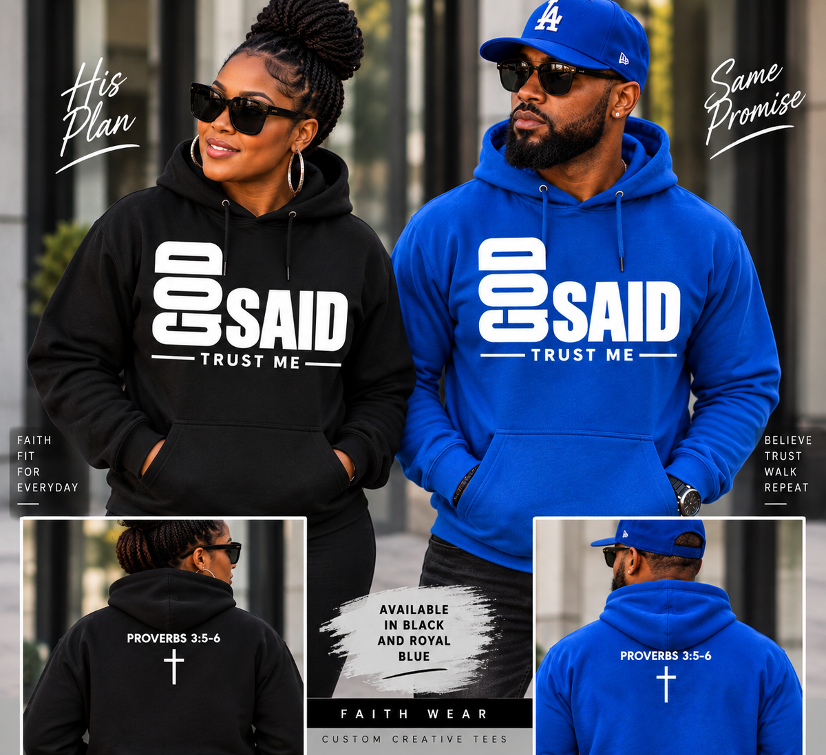 God Said Trust Me – Proverbs 3:5-6 Faith Shirt | Tee, Sweatshirt & Hoodie