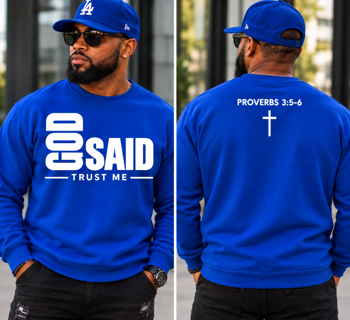 God Said Trust Me – Proverbs 3:5-6 Faith Shirt | Tee, Sweatshirt & Hoodie