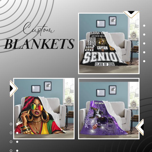 Custom Photo Throw Blanket – Personalized Throw