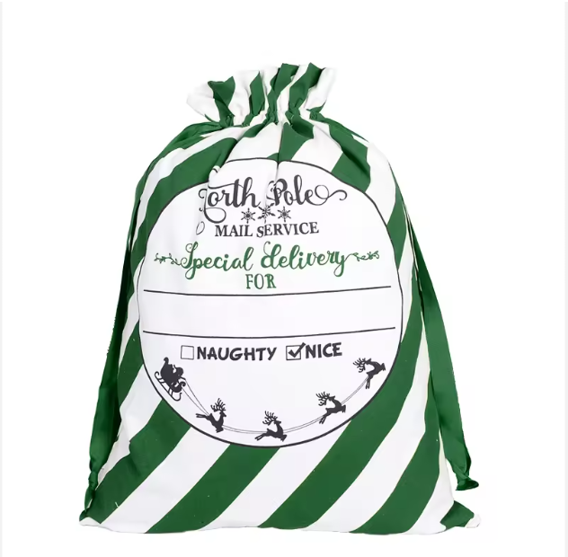 Personalized Santa Sack - Custom Christmas Gift Bag