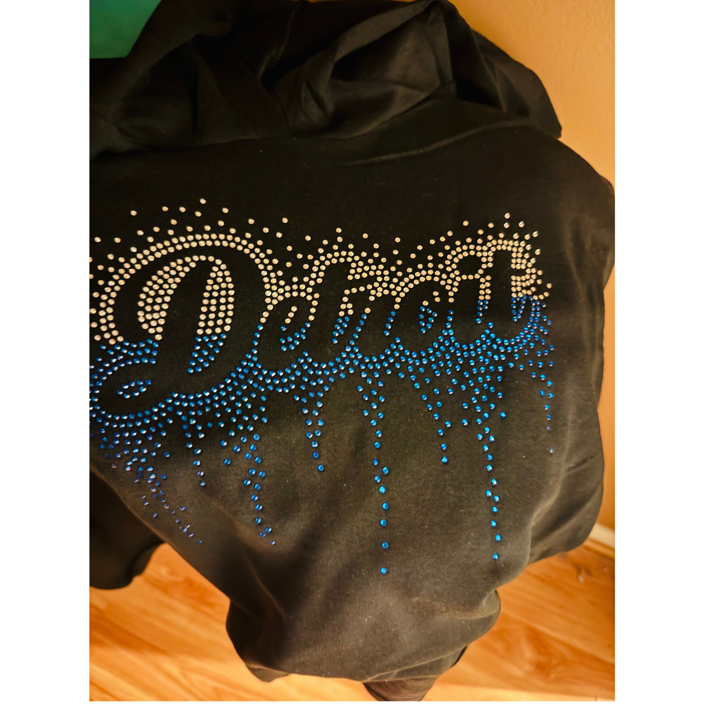 🧡 DETROIT RHINESTONE BLING SHIRT. SWEATSHIRT AND HOODIE 🧡