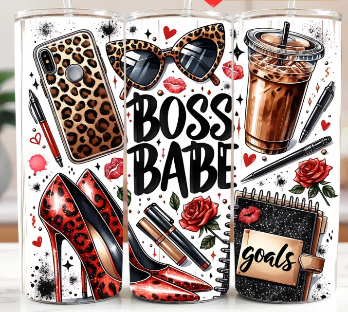 Boss Babe 20oz Tumbler – Fierce, Fabulous & Focused