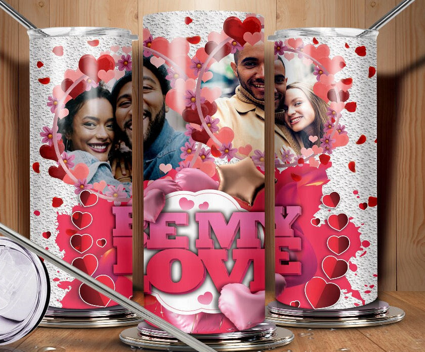 Valentines Day/ Holiday Tumblers/Love/ Personalized Tumblers 20oz./Heart/Gifts for Him or Her