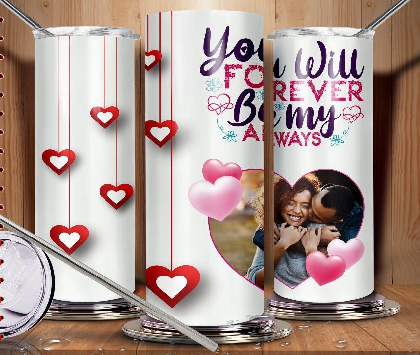 Valentines Day/ Holiday Tumblers/Love/ Personalized Tumblers 20oz./Heart/Gifts for Him or Her