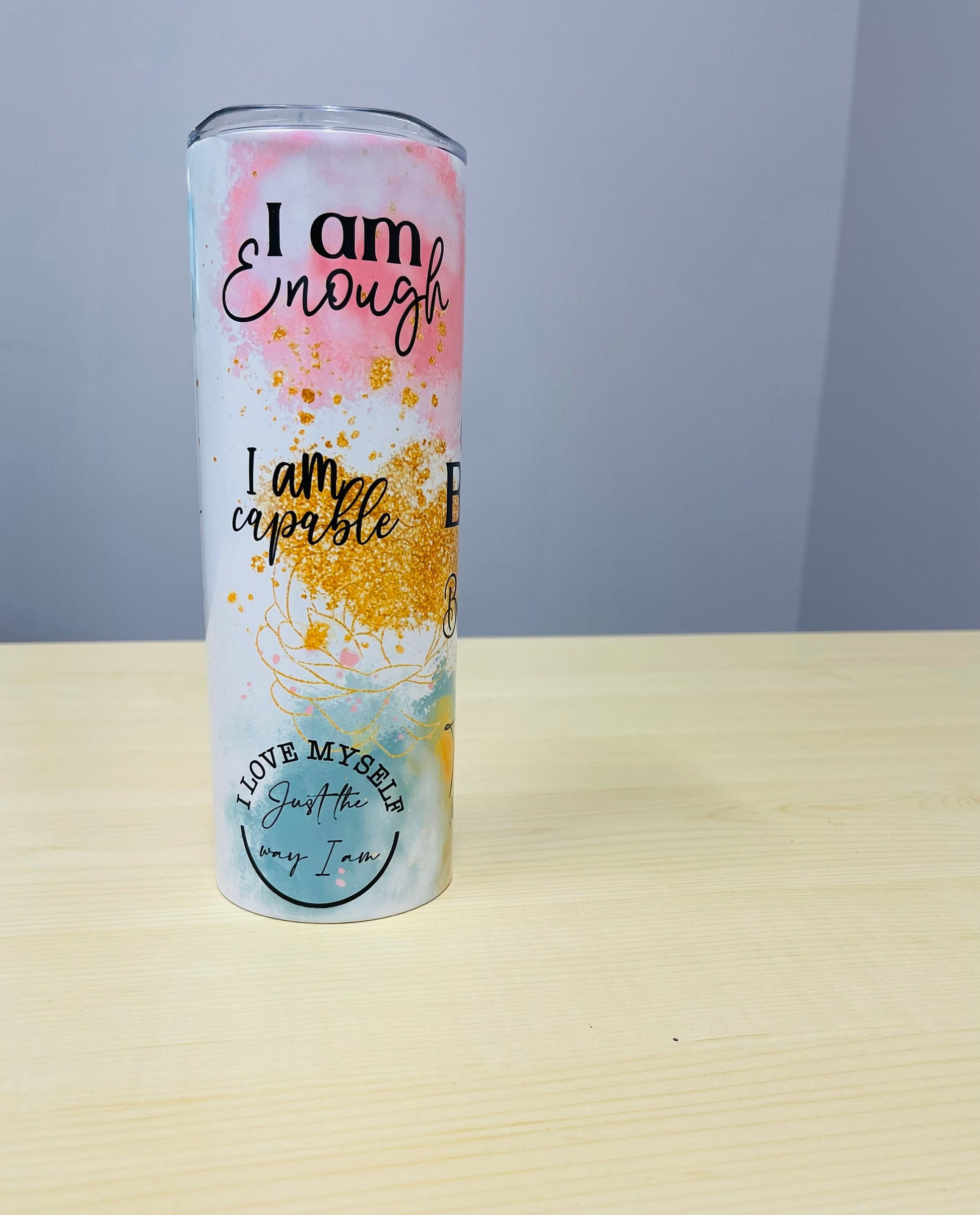 Radiate Positivity: Empowering Affirmations Tumbler