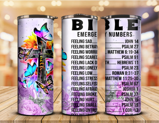 Faith Bible Tumbler! Gift-Women-God-Christian-