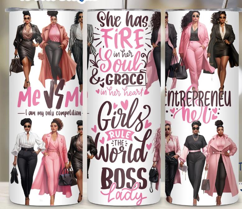 Empowering Women Tumblers - Boss Lady & Entrepreneur Inspirational Drinkware - Stylish Gift for Her