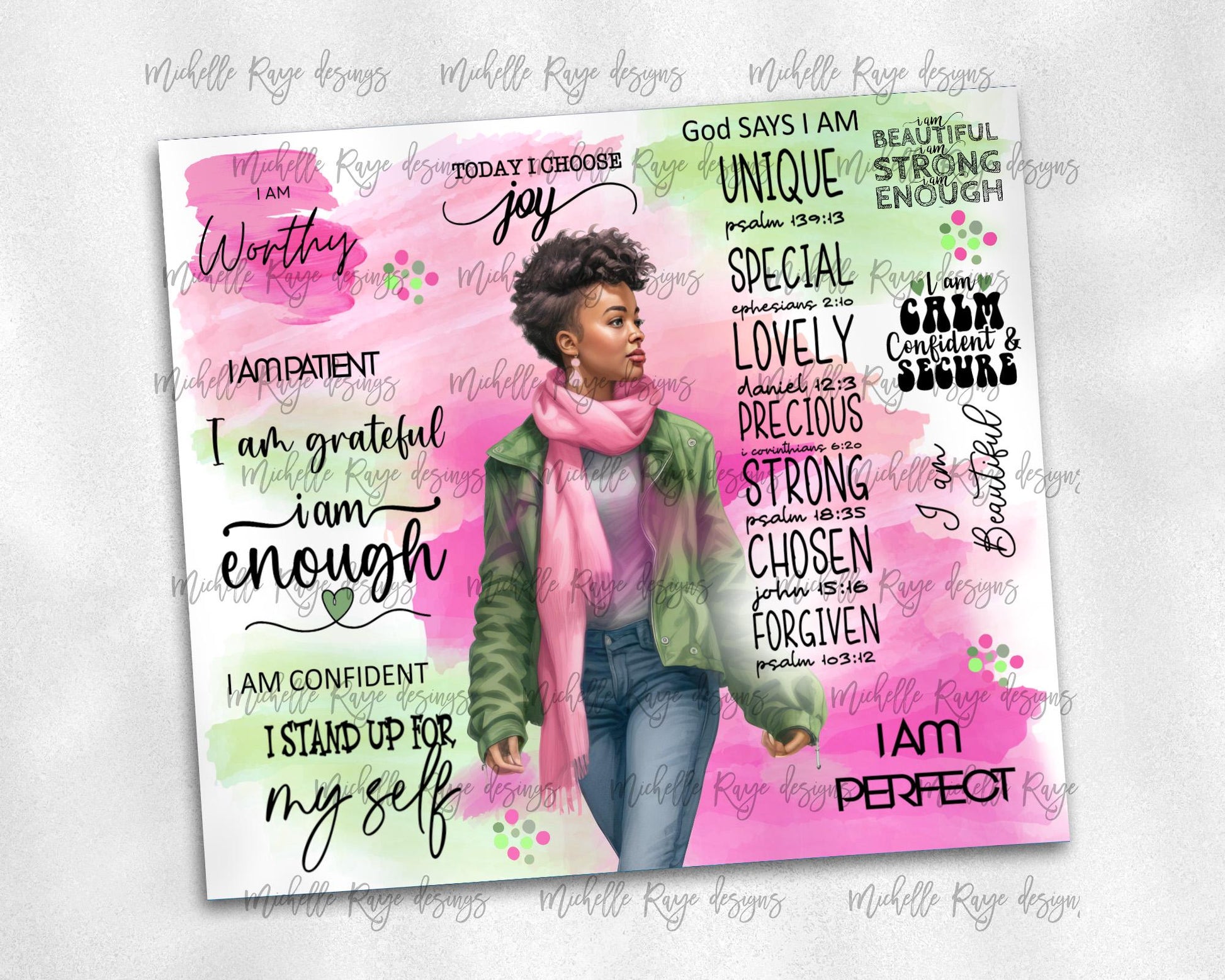 Inspirational Affirmation Tumblers - Motivational Drinkware with Artistic Designs - Perfect Gift for Self-Care and Empowerment
